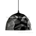 2015 hot selling fibre glass hemisphere pendant lighting in black color